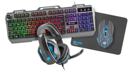 Комплект, Fury Gaming combo set 4in1, Thunderjet