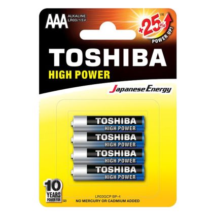 Алкални батерии Toshiba High Power 1.5V