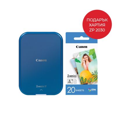 Комплект, Canon mini photo printer Zoemini 2 + Zink Paper 20 Sheets