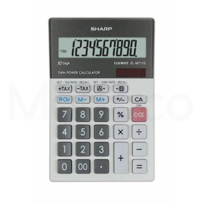 Калкулатор настолен Sharp 10 DIG – EL-M711G-GY EURO