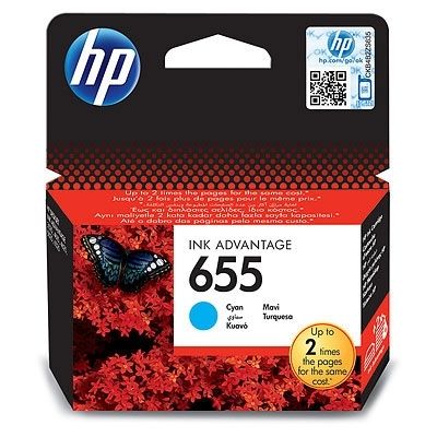 Консуматив HP 655 Cyan Ink Cartridge