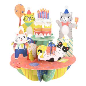 Картичка Birthday Cats, Pirouettes