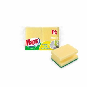 Magic Clean гъба домакинска с канал – 2 броя