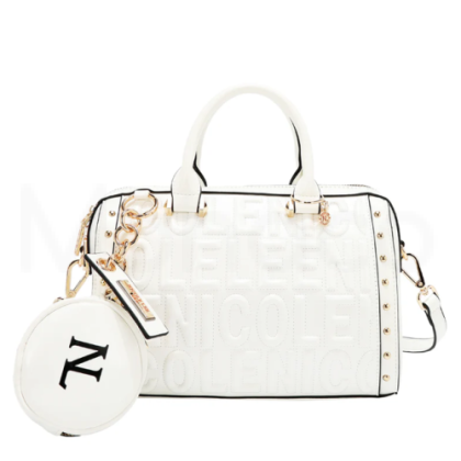 Чанта Nicole Lee, 22.2x7.6x11.4 cm, бяла