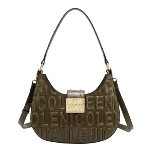 Чанта Nicole Lee, 26.5x25.5x5.5 cm, тъмнозелена