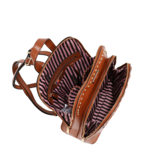 Раница Nicole Lee, 28.6x10.2x31.1 cm, кафява